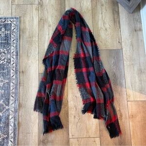 Plaid Blanket Scarf Fall Winter Accessories